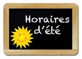 horaires d'été